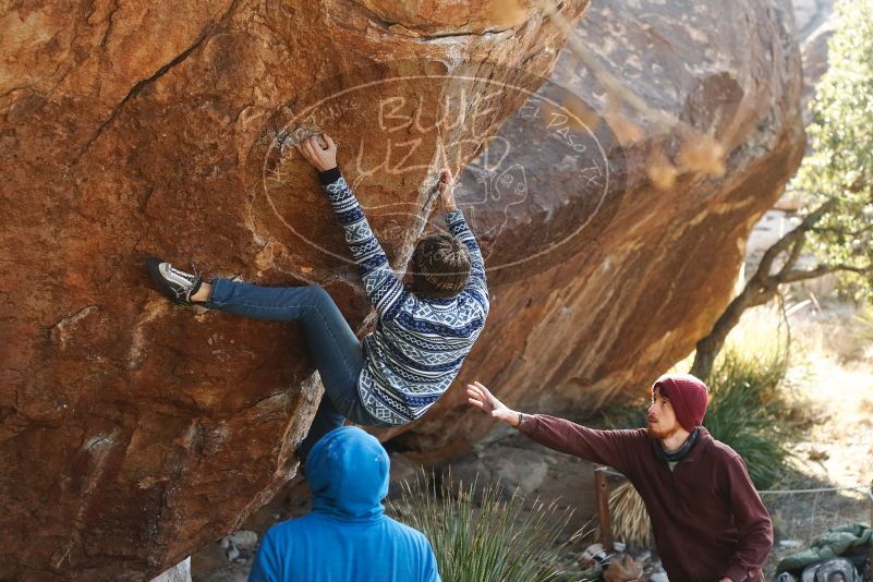 Bouldering in Hueco Tanks on 12/30/2018 with Blue Lizard Climbing and Yoga

Filename: SRM_20181230_1558081.jpg
Aperture: f/3.5
Shutter Speed: 1/400
Body: Canon EOS-1D Mark II
Lens: Canon EF 50mm f/1.8 II