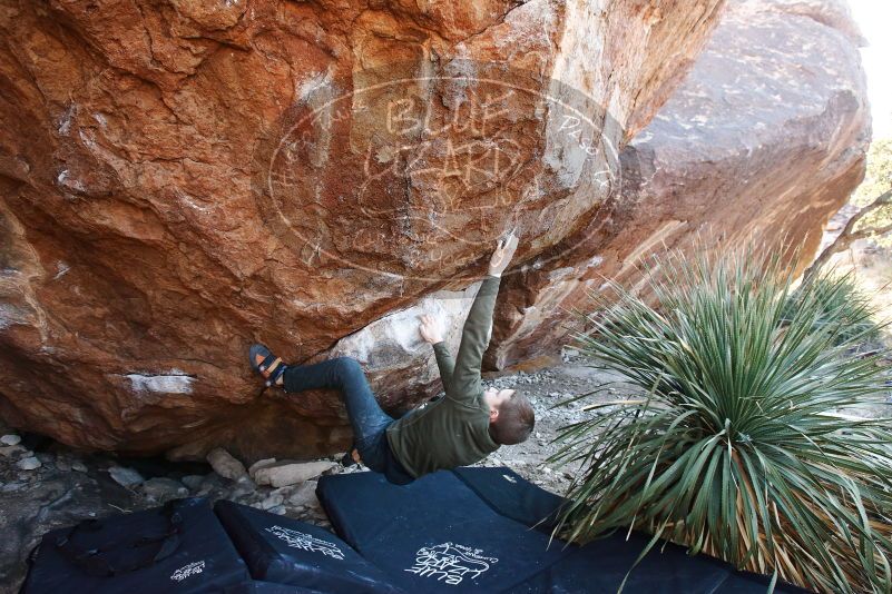 Bouldering in Hueco Tanks on 12/30/2018 with Blue Lizard Climbing and Yoga

Filename: SRM_20181230_1625220.jpg
Aperture: f/4.5
Shutter Speed: 1/200
Body: Canon EOS-1D Mark II
Lens: Canon EF 16-35mm f/2.8 L