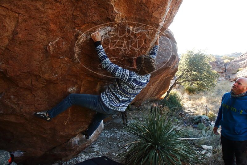 Bouldering in Hueco Tanks on 12/30/2018 with Blue Lizard Climbing and Yoga

Filename: SRM_20181230_1626000.jpg
Aperture: f/8.0
Shutter Speed: 1/200
Body: Canon EOS-1D Mark II
Lens: Canon EF 16-35mm f/2.8 L