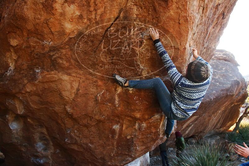 Bouldering in Hueco Tanks on 12/30/2018 with Blue Lizard Climbing and Yoga

Filename: SRM_20181230_1626220.jpg
Aperture: f/7.1
Shutter Speed: 1/200
Body: Canon EOS-1D Mark II
Lens: Canon EF 16-35mm f/2.8 L