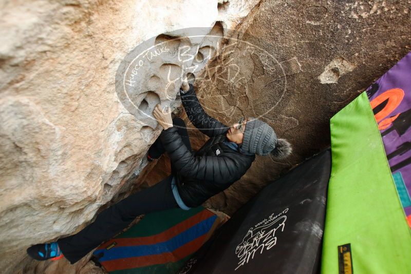 Bouldering in Hueco Tanks on 01/01/2019 with Blue Lizard Climbing and Yoga

Filename: SRM_20190101_1042310.jpg
Aperture: f/3.2
Shutter Speed: 1/200
Body: Canon EOS-1D Mark II
Lens: Canon EF 16-35mm f/2.8 L