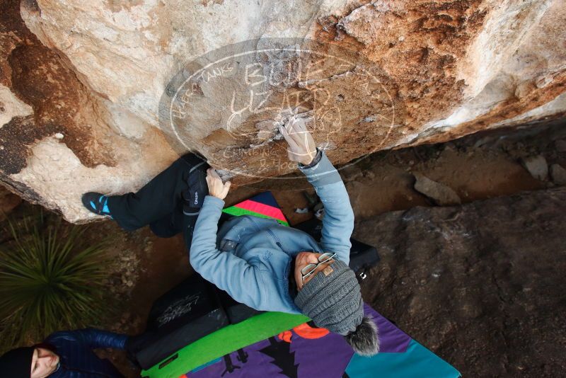 Bouldering in Hueco Tanks on 01/01/2019 with Blue Lizard Climbing and Yoga

Filename: SRM_20190101_1108070.jpg
Aperture: f/5.0
Shutter Speed: 1/250
Body: Canon EOS-1D Mark II
Lens: Canon EF 16-35mm f/2.8 L