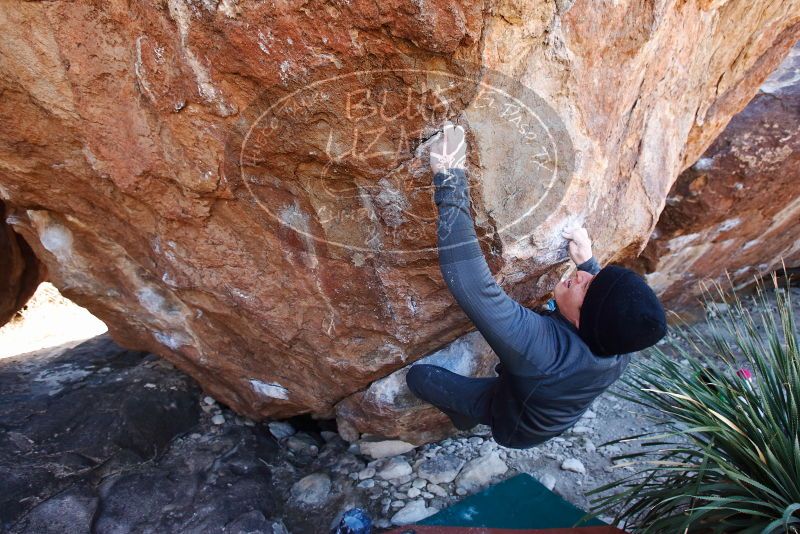 Bouldering in Hueco Tanks on 01/01/2019 with Blue Lizard Climbing and Yoga

Filename: SRM_20190101_1342310.jpg
Aperture: f/4.0
Shutter Speed: 1/250
Body: Canon EOS-1D Mark II
Lens: Canon EF 16-35mm f/2.8 L