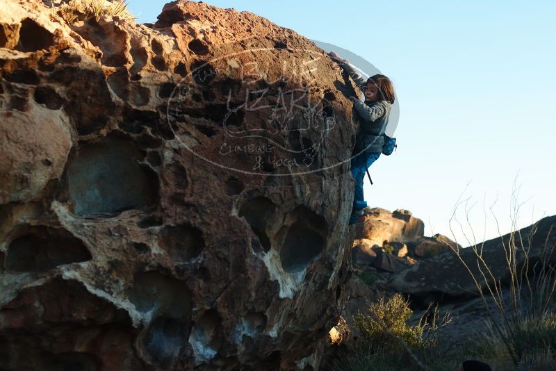 Bouldering in Hueco Tanks on 01/01/2019 with Blue Lizard Climbing and Yoga

Filename: SRM_20190101_1750180.jpg
Aperture: f/4.0
Shutter Speed: 1/640
Body: Canon EOS-1D Mark II
Lens: Canon EF 50mm f/1.8 II