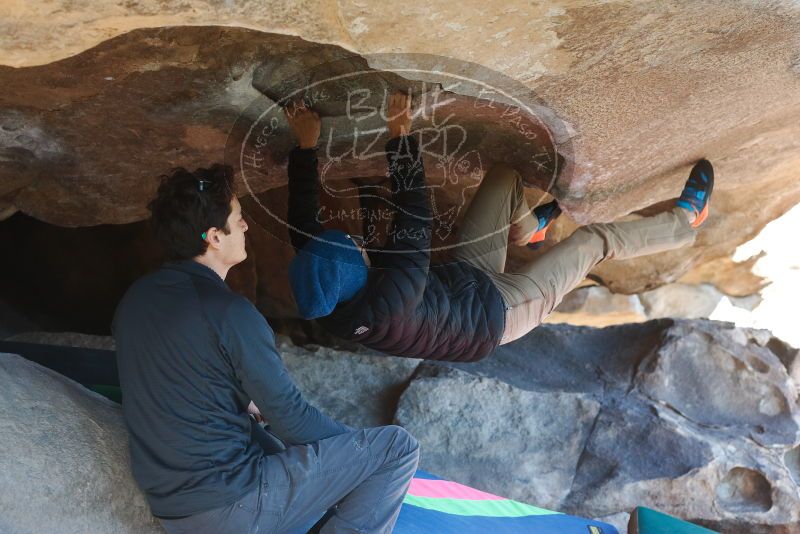Bouldering in Hueco Tanks on 12/31/2018 with Blue Lizard Climbing and Yoga

Filename: SRM_20181231_1510590.jpg
Aperture: f/4.0
Shutter Speed: 1/320
Body: Canon EOS-1D Mark II
Lens: Canon EF 50mm f/1.8 II