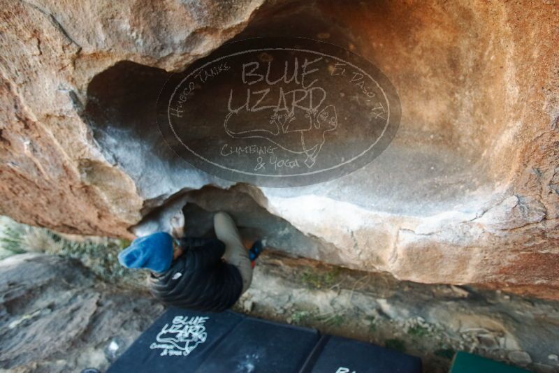 Bouldering in Hueco Tanks on 12/31/2018 with Blue Lizard Climbing and Yoga

Filename: SRM_20181231_1702400.jpg
Aperture: f/3.2
Shutter Speed: 1/250
Body: Canon EOS-1D Mark II
Lens: Canon EF 16-35mm f/2.8 L