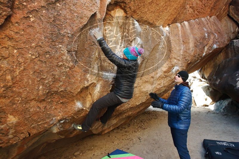 Bouldering in Hueco Tanks on 01/02/2019 with Blue Lizard Climbing and Yoga

Filename: SRM_20190102_1023330.jpg
Aperture: f/5.0
Shutter Speed: 1/250
Body: Canon EOS-1D Mark II
Lens: Canon EF 16-35mm f/2.8 L