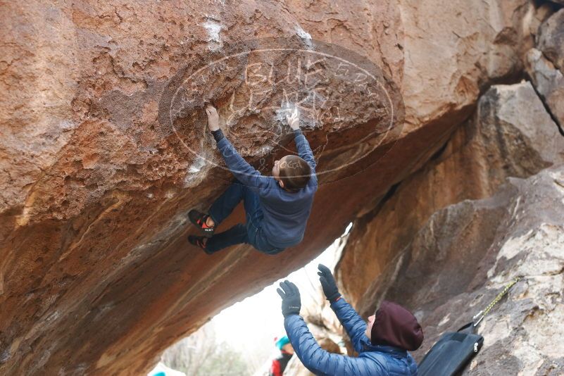 Bouldering in Hueco Tanks on 01/02/2019 with Blue Lizard Climbing and Yoga

Filename: SRM_20190102_1234530.jpg
Aperture: f/3.2
Shutter Speed: 1/320
Body: Canon EOS-1D Mark II
Lens: Canon EF 50mm f/1.8 II