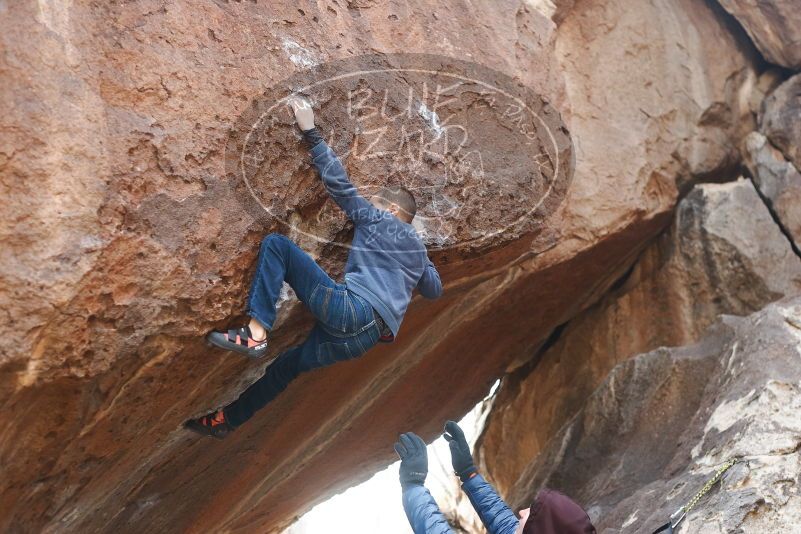 Bouldering in Hueco Tanks on 01/02/2019 with Blue Lizard Climbing and Yoga

Filename: SRM_20190102_1235010.jpg
Aperture: f/3.2
Shutter Speed: 1/320
Body: Canon EOS-1D Mark II
Lens: Canon EF 50mm f/1.8 II