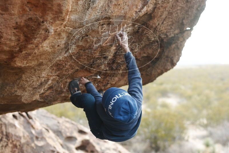 Bouldering in Hueco Tanks on 01/02/2019 with Blue Lizard Climbing and Yoga

Filename: SRM_20190102_1451150.jpg
Aperture: f/3.2
Shutter Speed: 1/400
Body: Canon EOS-1D Mark II
Lens: Canon EF 50mm f/1.8 II