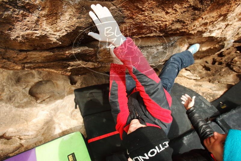Bouldering in Hueco Tanks on 01/02/2019 with Blue Lizard Climbing and Yoga

Filename: SRM_20190102_1544070.jpg
Aperture: f/7.1
Shutter Speed: 1/320
Body: Canon EOS-1D Mark II
Lens: Canon EF 16-35mm f/2.8 L