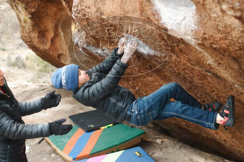 Bouldering in Hueco Tanks on 01/02/2019 with Blue Lizard Climbing and Yoga

Filename: SRM_20190102_1704220.jpg
Aperture: f/3.2
Shutter Speed: 1/200
Body: Canon EOS-1D Mark II
Lens: Canon EF 50mm f/1.8 II