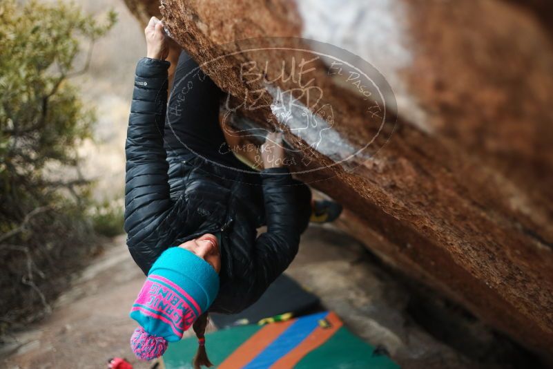 Bouldering in Hueco Tanks on 01/02/2019 with Blue Lizard Climbing and Yoga

Filename: SRM_20190102_1718100.jpg
Aperture: f/2.2
Shutter Speed: 1/320
Body: Canon EOS-1D Mark II
Lens: Canon EF 50mm f/1.8 II