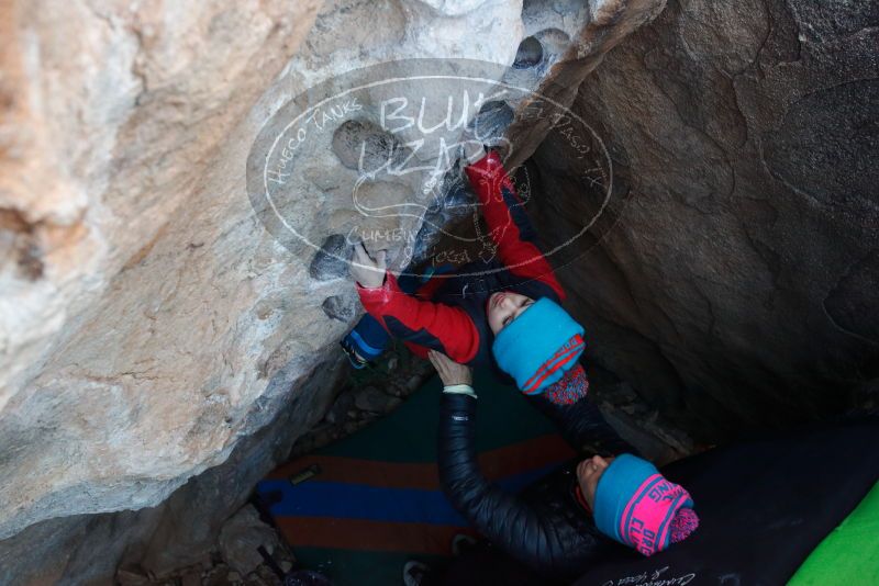 Bouldering in Hueco Tanks on 01/01/2019 with Blue Lizard Climbing and Yoga

Filename: SRM_20190101_1040490.jpg
Aperture: f/4.0
Shutter Speed: 1/200
Body: Canon EOS-1D Mark II
Lens: Canon EF 16-35mm f/2.8 L