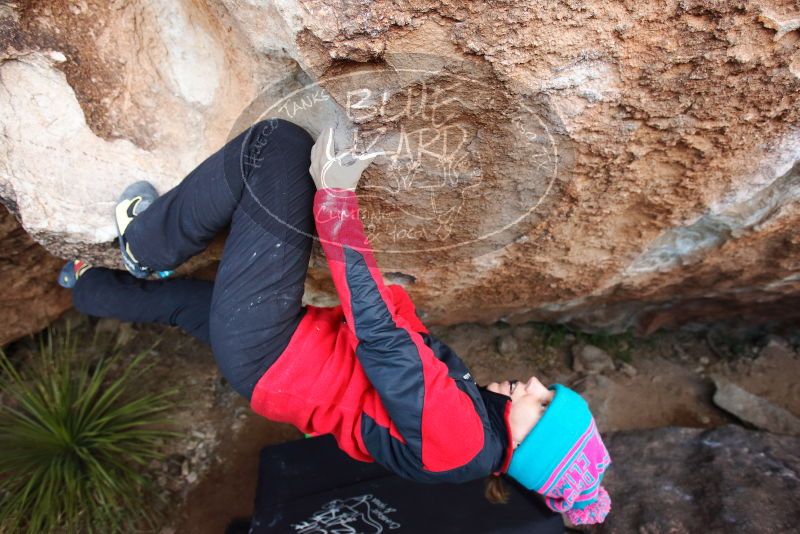 Bouldering in Hueco Tanks on 01/01/2019 with Blue Lizard Climbing and Yoga

Filename: SRM_20190101_1103270.jpg
Aperture: f/4.0
Shutter Speed: 1/250
Body: Canon EOS-1D Mark II
Lens: Canon EF 16-35mm f/2.8 L