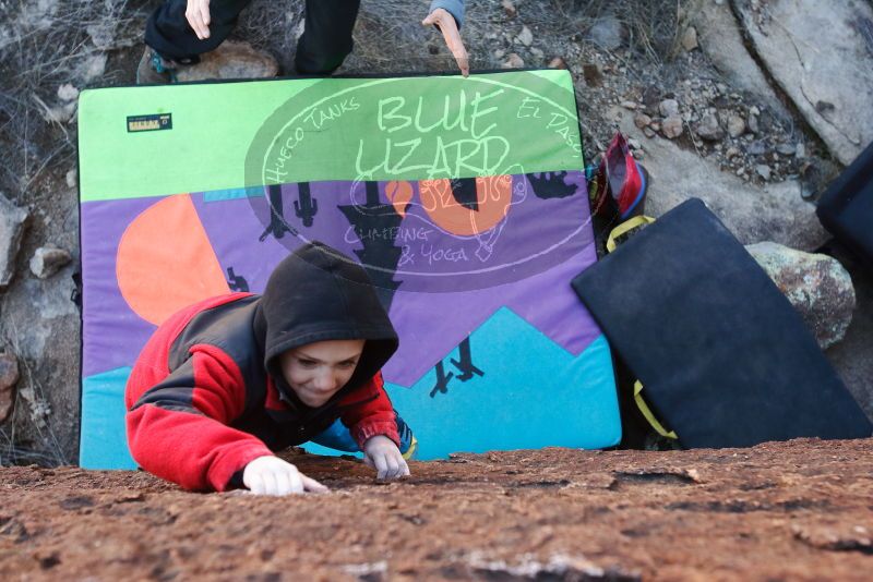 Bouldering in Hueco Tanks on 01/01/2019 with Blue Lizard Climbing and Yoga

Filename: SRM_20190101_1431331.jpg
Aperture: f/4.5
Shutter Speed: 1/250
Body: Canon EOS-1D Mark II
Lens: Canon EF 16-35mm f/2.8 L
