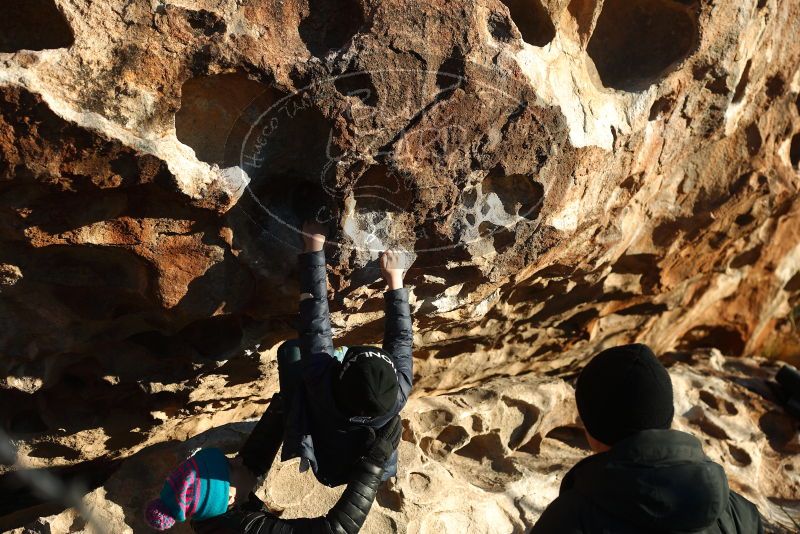 Bouldering in Hueco Tanks on 01/01/2019 with Blue Lizard Climbing and Yoga

Filename: SRM_20190101_1715100.jpg
Aperture: f/4.0
Shutter Speed: 1/320
Body: Canon EOS-1D Mark II
Lens: Canon EF 50mm f/1.8 II