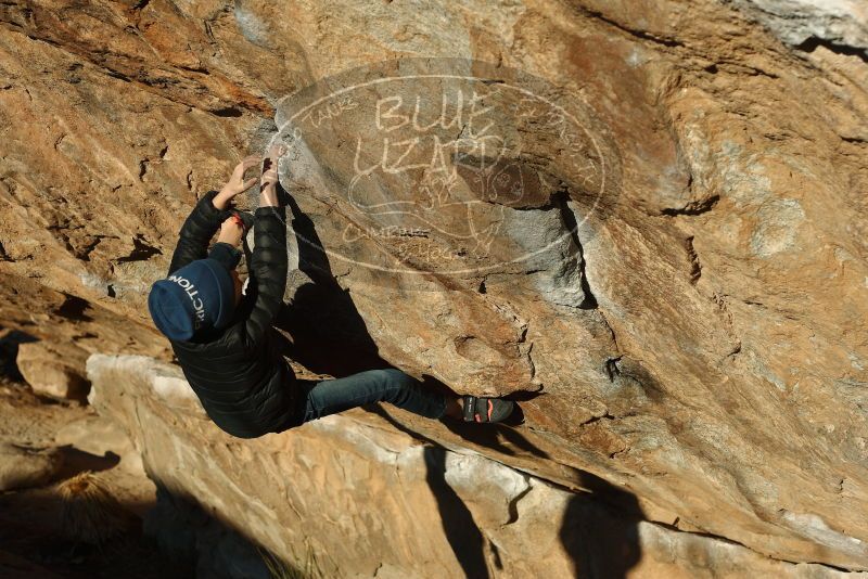 Bouldering in Hueco Tanks on 01/01/2019 with Blue Lizard Climbing and Yoga

Filename: SRM_20190101_1716030.jpg
Aperture: f/4.0
Shutter Speed: 1/800
Body: Canon EOS-1D Mark II
Lens: Canon EF 50mm f/1.8 II