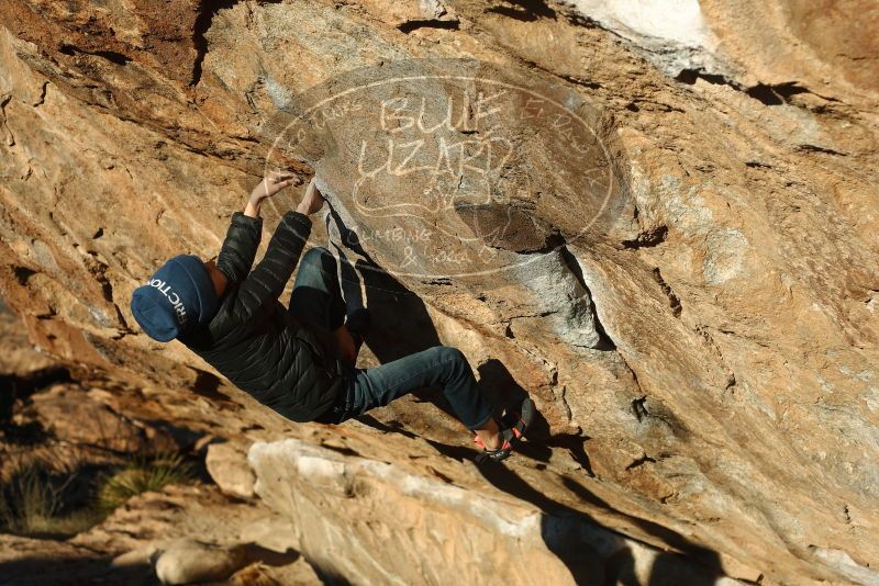 Bouldering in Hueco Tanks on 01/01/2019 with Blue Lizard Climbing and Yoga

Filename: SRM_20190101_1716120.jpg
Aperture: f/4.0
Shutter Speed: 1/640
Body: Canon EOS-1D Mark II
Lens: Canon EF 50mm f/1.8 II