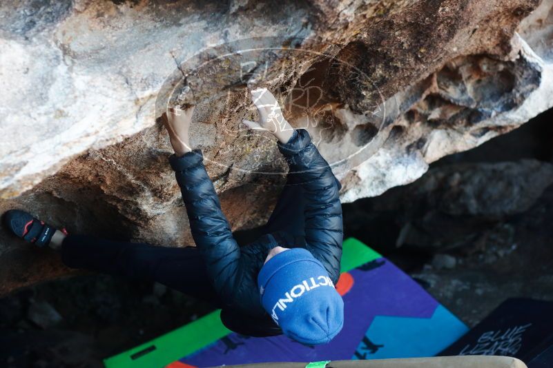 Bouldering in Hueco Tanks on 12/31/2018 with Blue Lizard Climbing and Yoga

Filename: SRM_20181231_1010210.jpg
Aperture: f/3.2
Shutter Speed: 1/250
Body: Canon EOS-1D Mark II
Lens: Canon EF 50mm f/1.8 II