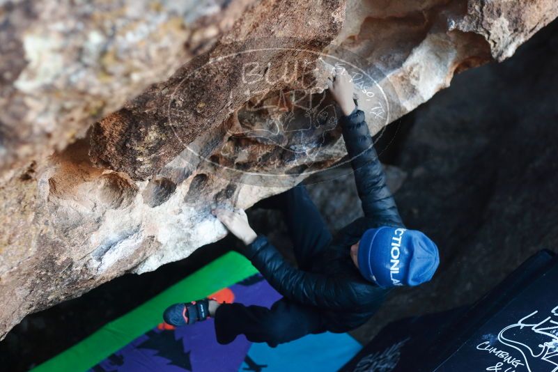 Bouldering in Hueco Tanks on 12/31/2018 with Blue Lizard Climbing and Yoga

Filename: SRM_20181231_1015070.jpg
Aperture: f/2.8
Shutter Speed: 1/250
Body: Canon EOS-1D Mark II
Lens: Canon EF 50mm f/1.8 II