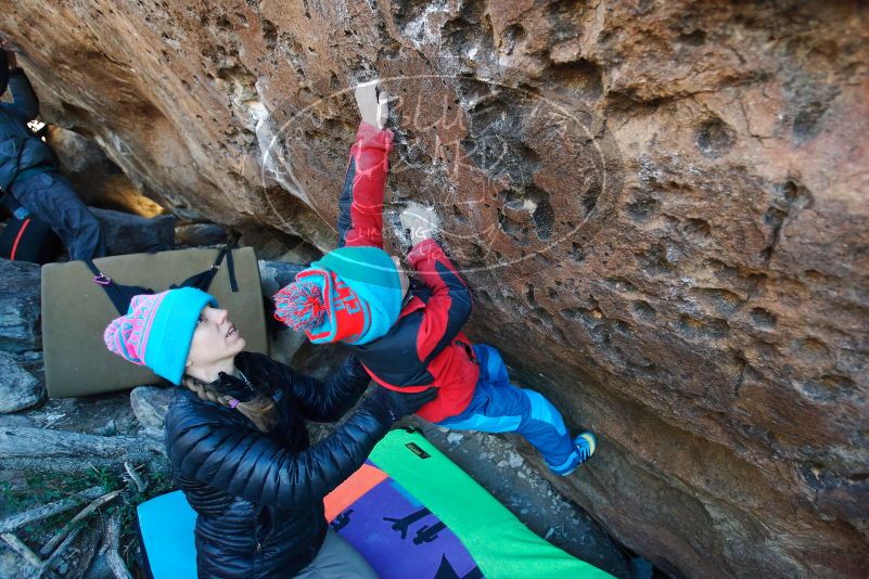 Bouldering in Hueco Tanks on 12/31/2018 with Blue Lizard Climbing and Yoga

Filename: SRM_20181231_1245420.jpg
Aperture: f/3.2
Shutter Speed: 1/400
Body: Canon EOS-1D Mark II
Lens: Canon EF 16-35mm f/2.8 L