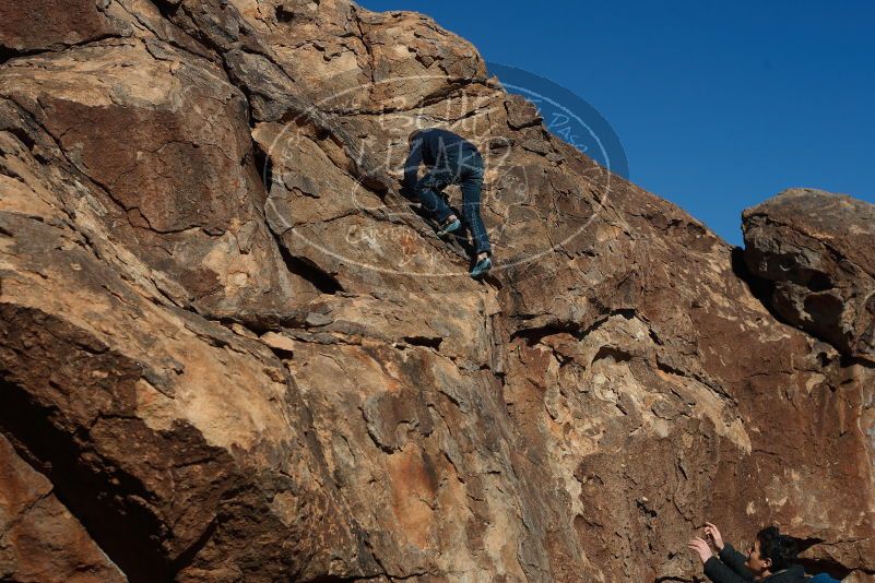 Bouldering in Hueco Tanks on 12/31/2018 with Blue Lizard Climbing and Yoga

Filename: SRM_20181231_1450040.jpg
Aperture: f/6.3
Shutter Speed: 1/500
Body: Canon EOS-1D Mark II
Lens: Canon EF 50mm f/1.8 II