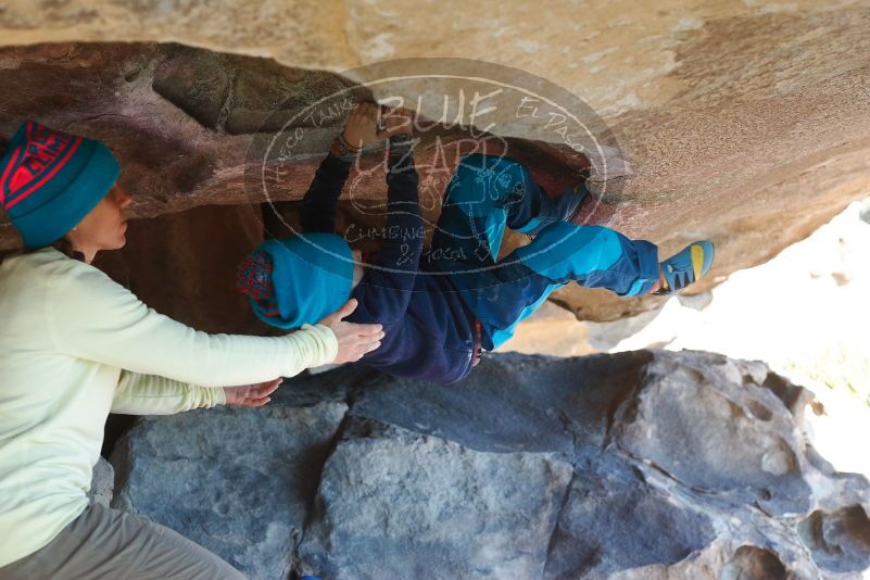 Bouldering in Hueco Tanks on 12/31/2018 with Blue Lizard Climbing and Yoga

Filename: SRM_20181231_1512051.jpg
Aperture: f/4.0
Shutter Speed: 1/320
Body: Canon EOS-1D Mark II
Lens: Canon EF 50mm f/1.8 II