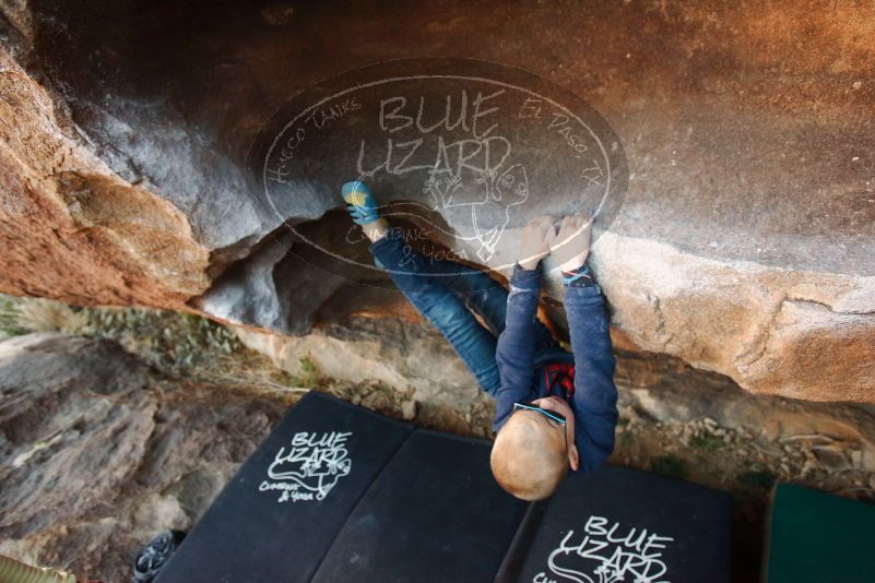 Bouldering in Hueco Tanks on 12/31/2018 with Blue Lizard Climbing and Yoga

Filename: SRM_20181231_1653390.jpg
Aperture: f/3.5
Shutter Speed: 1/250
Body: Canon EOS-1D Mark II
Lens: Canon EF 16-35mm f/2.8 L