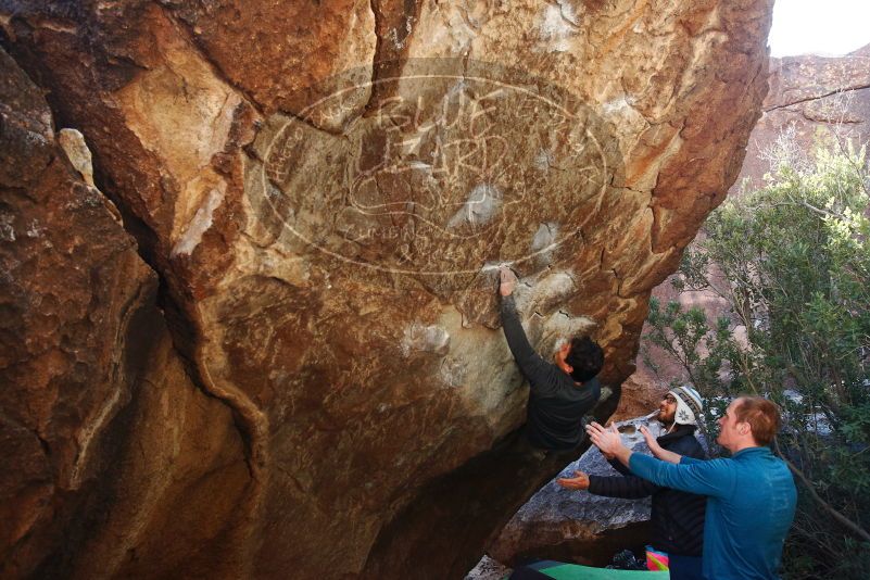 Bouldering in Hueco Tanks on 01/05/2019 with Blue Lizard Climbing and Yoga

Filename: SRM_20190105_1406030.jpg
Aperture: f/5.0
Shutter Speed: 1/250
Body: Canon EOS-1D Mark II
Lens: Canon EF 16-35mm f/2.8 L