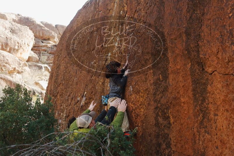 Bouldering in Hueco Tanks on 01/05/2019 with Blue Lizard Climbing and Yoga

Filename: SRM_20190105_1503080.jpg
Aperture: f/3.5
Shutter Speed: 1/400
Body: Canon EOS-1D Mark II
Lens: Canon EF 50mm f/1.8 II