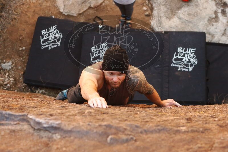 Bouldering in Hueco Tanks on 01/13/2019 with Blue Lizard Climbing and Yoga

Filename: SRM_20190113_1307400.jpg
Aperture: f/4.0
Shutter Speed: 1/320
Body: Canon EOS-1D Mark II
Lens: Canon EF 50mm f/1.8 II