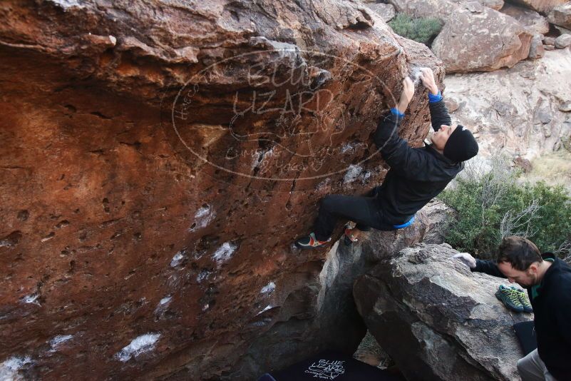 Bouldering in Hueco Tanks on 01/14/2019 with Blue Lizard Climbing and Yoga

Filename: SRM_20190114_1027160.jpg
Aperture: f/5.6
Shutter Speed: 1/160
Body: Canon EOS-1D Mark II
Lens: Canon EF 16-35mm f/2.8 L