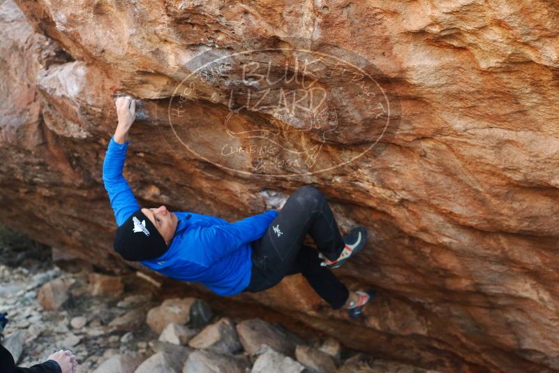 Bouldering in Hueco Tanks on 01/14/2019 with Blue Lizard Climbing and Yoga

Filename: SRM_20190114_1058250.jpg
Aperture: f/3.2
Shutter Speed: 1/250
Body: Canon EOS-1D Mark II
Lens: Canon EF 50mm f/1.8 II