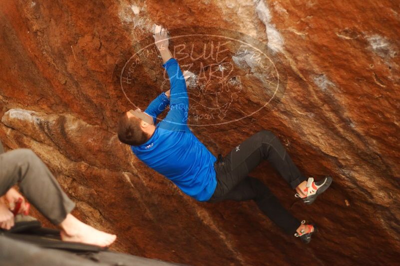 Bouldering in Hueco Tanks on 01/14/2019 with Blue Lizard Climbing and Yoga

Filename: SRM_20190114_1519000.jpg
Aperture: f/2.0
Shutter Speed: 1/160
Body: Canon EOS-1D Mark II
Lens: Canon EF 50mm f/1.8 II