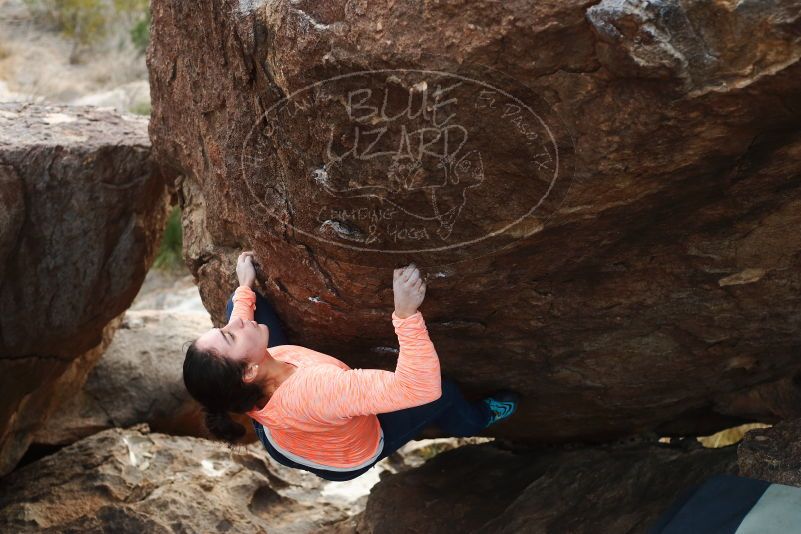 Bouldering in Hueco Tanks on 01/14/2019 with Blue Lizard Climbing and Yoga

Filename: SRM_20190114_1703030.jpg
Aperture: f/3.5
Shutter Speed: 1/250
Body: Canon EOS-1D Mark II
Lens: Canon EF 50mm f/1.8 II