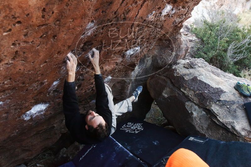 Bouldering in Hueco Tanks on 01/14/2019 with Blue Lizard Climbing and Yoga

Filename: SRM_20190114_1027540.jpg
Aperture: f/4.5
Shutter Speed: 1/200
Body: Canon EOS-1D Mark II
Lens: Canon EF 16-35mm f/2.8 L