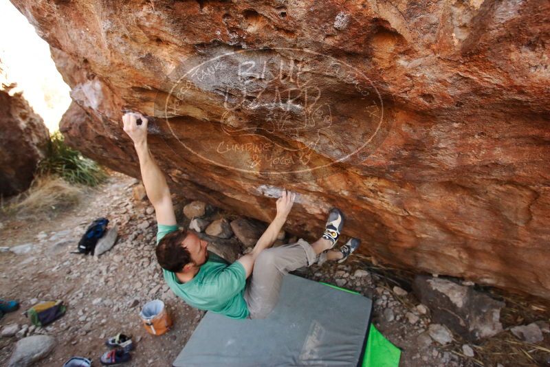 Bouldering in Hueco Tanks on 01/14/2019 with Blue Lizard Climbing and Yoga

Filename: SRM_20190114_1140430.jpg
Aperture: f/5.6
Shutter Speed: 1/250
Body: Canon EOS-1D Mark II
Lens: Canon EF 16-35mm f/2.8 L