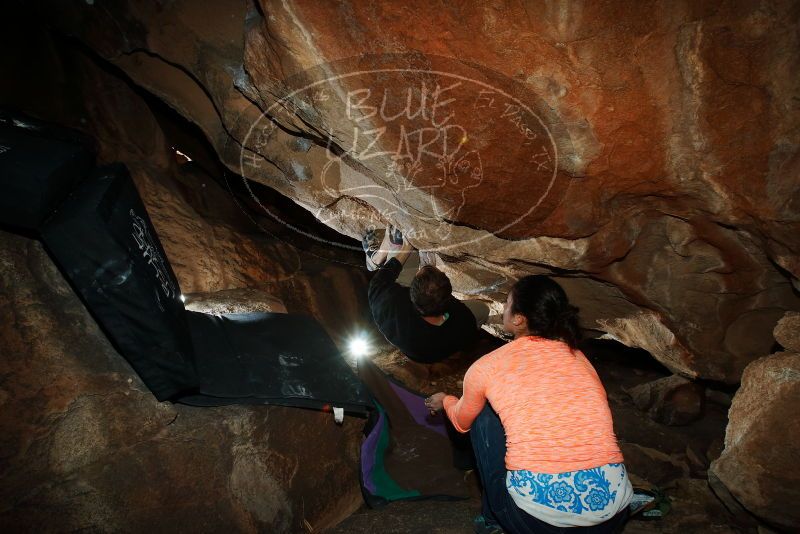 Bouldering in Hueco Tanks on 01/14/2019 with Blue Lizard Climbing and Yoga

Filename: SRM_20190114_1325510.jpg
Aperture: f/8.0
Shutter Speed: 1/250
Body: Canon EOS-1D Mark II
Lens: Canon EF 16-35mm f/2.8 L