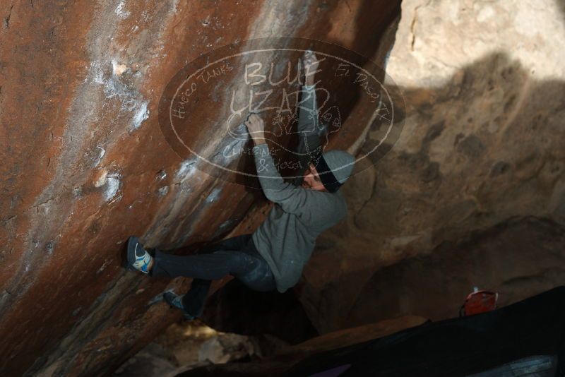 Bouldering in Hueco Tanks on 01/14/2019 with Blue Lizard Climbing and Yoga

Filename: SRM_20190114_1535040.jpg
Aperture: f/4.0
Shutter Speed: 1/250
Body: Canon EOS-1D Mark II
Lens: Canon EF 50mm f/1.8 II