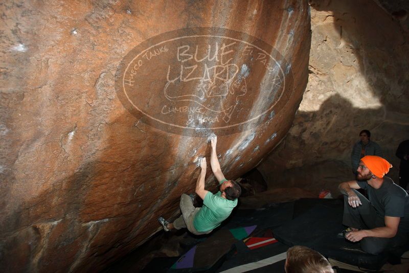 Bouldering in Hueco Tanks on 01/14/2019 with Blue Lizard Climbing and Yoga

Filename: SRM_20190114_1545380.jpg
Aperture: f/4.0
Shutter Speed: 1/250
Body: Canon EOS-1D Mark II
Lens: Canon EF 16-35mm f/2.8 L