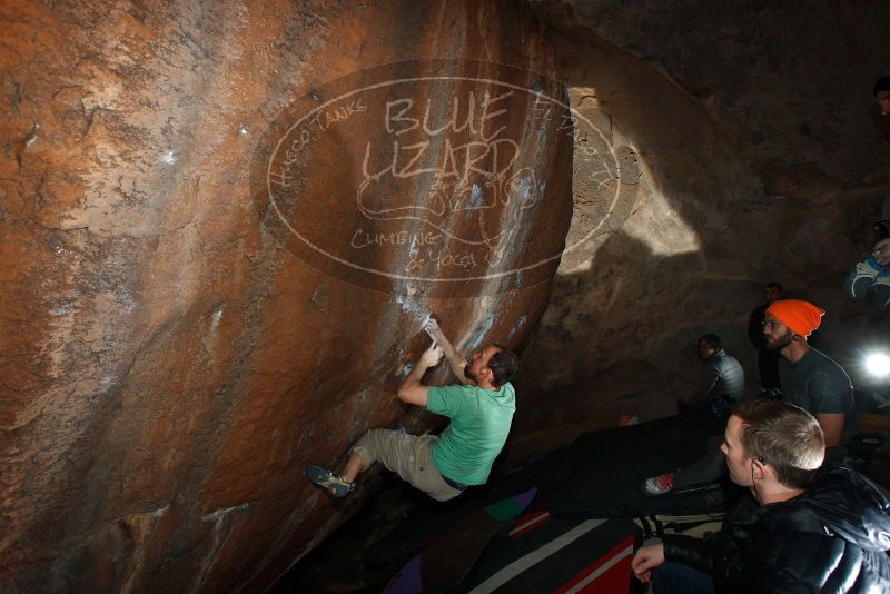 Bouldering in Hueco Tanks on 01/14/2019 with Blue Lizard Climbing and Yoga

Filename: SRM_20190114_1547240.jpg
Aperture: f/5.6
Shutter Speed: 1/250
Body: Canon EOS-1D Mark II
Lens: Canon EF 16-35mm f/2.8 L