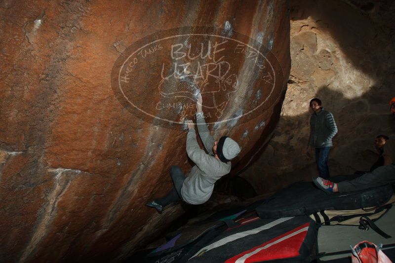 Bouldering in Hueco Tanks on 01/14/2019 with Blue Lizard Climbing and Yoga

Filename: SRM_20190114_1551560.jpg
Aperture: f/5.6
Shutter Speed: 1/250
Body: Canon EOS-1D Mark II
Lens: Canon EF 16-35mm f/2.8 L