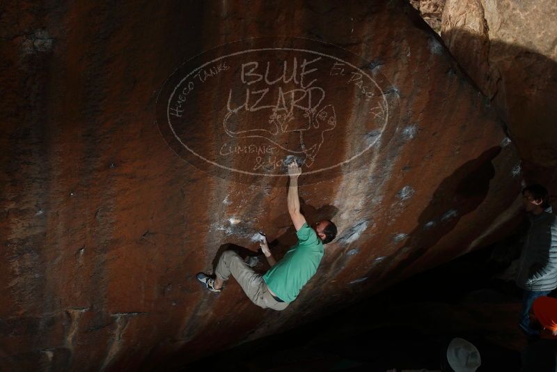 Bouldering in Hueco Tanks on 01/14/2019 with Blue Lizard Climbing and Yoga

Filename: SRM_20190114_1553550.jpg
Aperture: f/5.6
Shutter Speed: 1/250
Body: Canon EOS-1D Mark II
Lens: Canon EF 16-35mm f/2.8 L