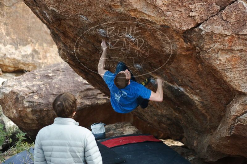 Bouldering in Hueco Tanks on 01/14/2019 with Blue Lizard Climbing and Yoga

Filename: SRM_20190114_1647180.jpg
Aperture: f/2.5
Shutter Speed: 1/320
Body: Canon EOS-1D Mark II
Lens: Canon EF 50mm f/1.8 II