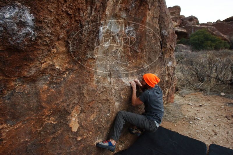 Bouldering in Hueco Tanks on 01/14/2019 with Blue Lizard Climbing and Yoga

Filename: SRM_20190114_1746010.jpg
Aperture: f/5.6
Shutter Speed: 1/250
Body: Canon EOS-1D Mark II
Lens: Canon EF 16-35mm f/2.8 L