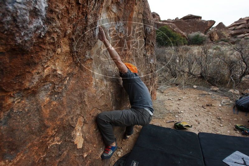 Bouldering in Hueco Tanks on 01/14/2019 with Blue Lizard Climbing and Yoga

Filename: SRM_20190114_1748190.jpg
Aperture: f/5.6
Shutter Speed: 1/250
Body: Canon EOS-1D Mark II
Lens: Canon EF 16-35mm f/2.8 L