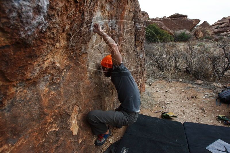 Bouldering in Hueco Tanks on 01/14/2019 with Blue Lizard Climbing and Yoga

Filename: SRM_20190114_1748240.jpg
Aperture: f/5.0
Shutter Speed: 1/250
Body: Canon EOS-1D Mark II
Lens: Canon EF 16-35mm f/2.8 L