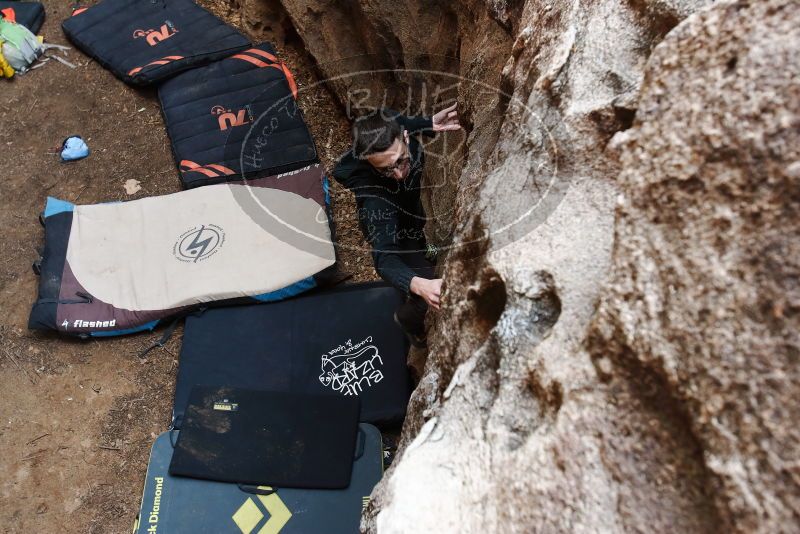 Bouldering in Hueco Tanks on 01/18/2019 with Blue Lizard Climbing and Yoga

Filename: SRM_20190118_1239210.jpg
Aperture: f/5.0
Shutter Speed: 1/125
Body: Canon EOS-1D Mark II
Lens: Canon EF 16-35mm f/2.8 L