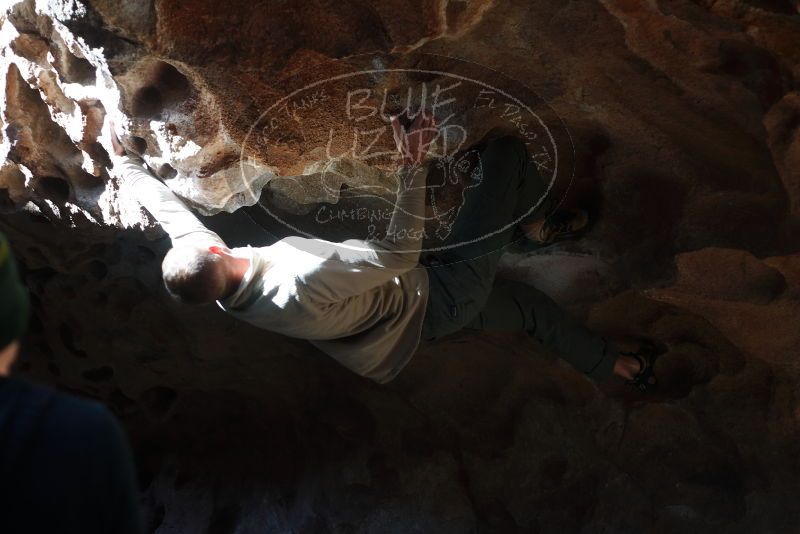 Bouldering in Hueco Tanks on 01/18/2019 with Blue Lizard Climbing and Yoga

Filename: SRM_20190118_1315050.jpg
Aperture: f/2.8
Shutter Speed: 1/640
Body: Canon EOS-1D Mark II
Lens: Canon EF 50mm f/1.8 II